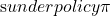 s under policy pi